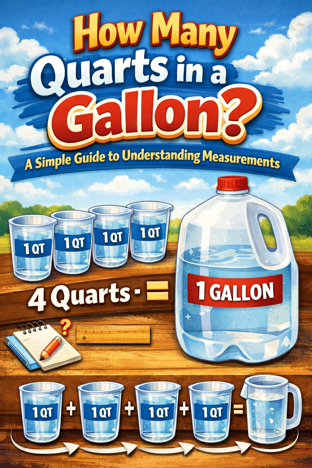 How Many Quarts in a Gallon? A Simple Guide to Understanding Measurements